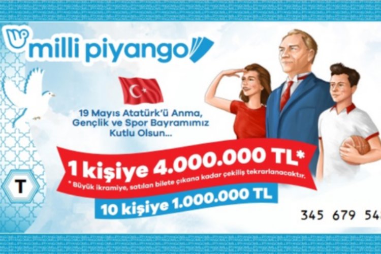 19 Mayıs piyango biletleri satışa çıktı -