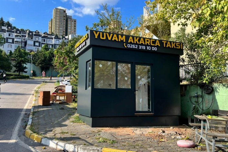 25 taksi yerine prefabrik durak ihalesi -