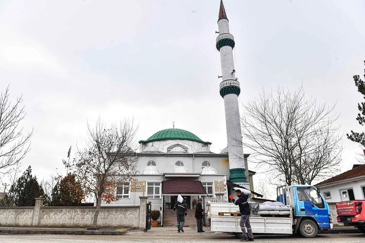 ABB'den cami ve muhtarlıklara pelet desteği 