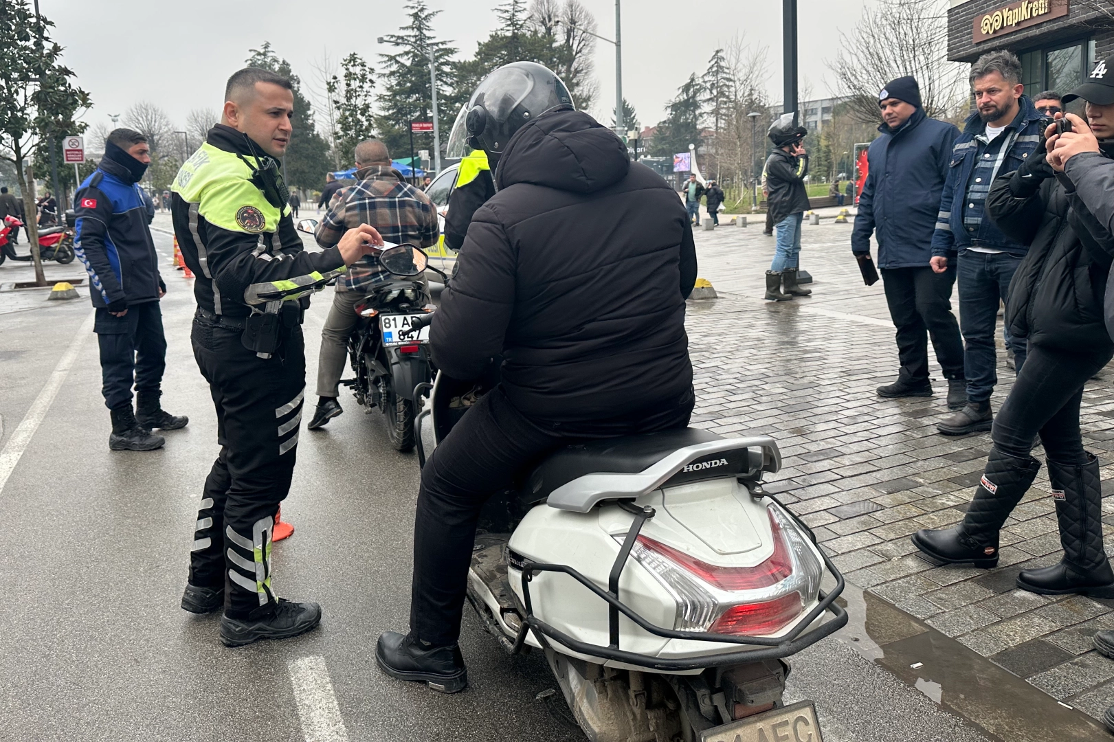 Düzce'de motosiklet denetimi 