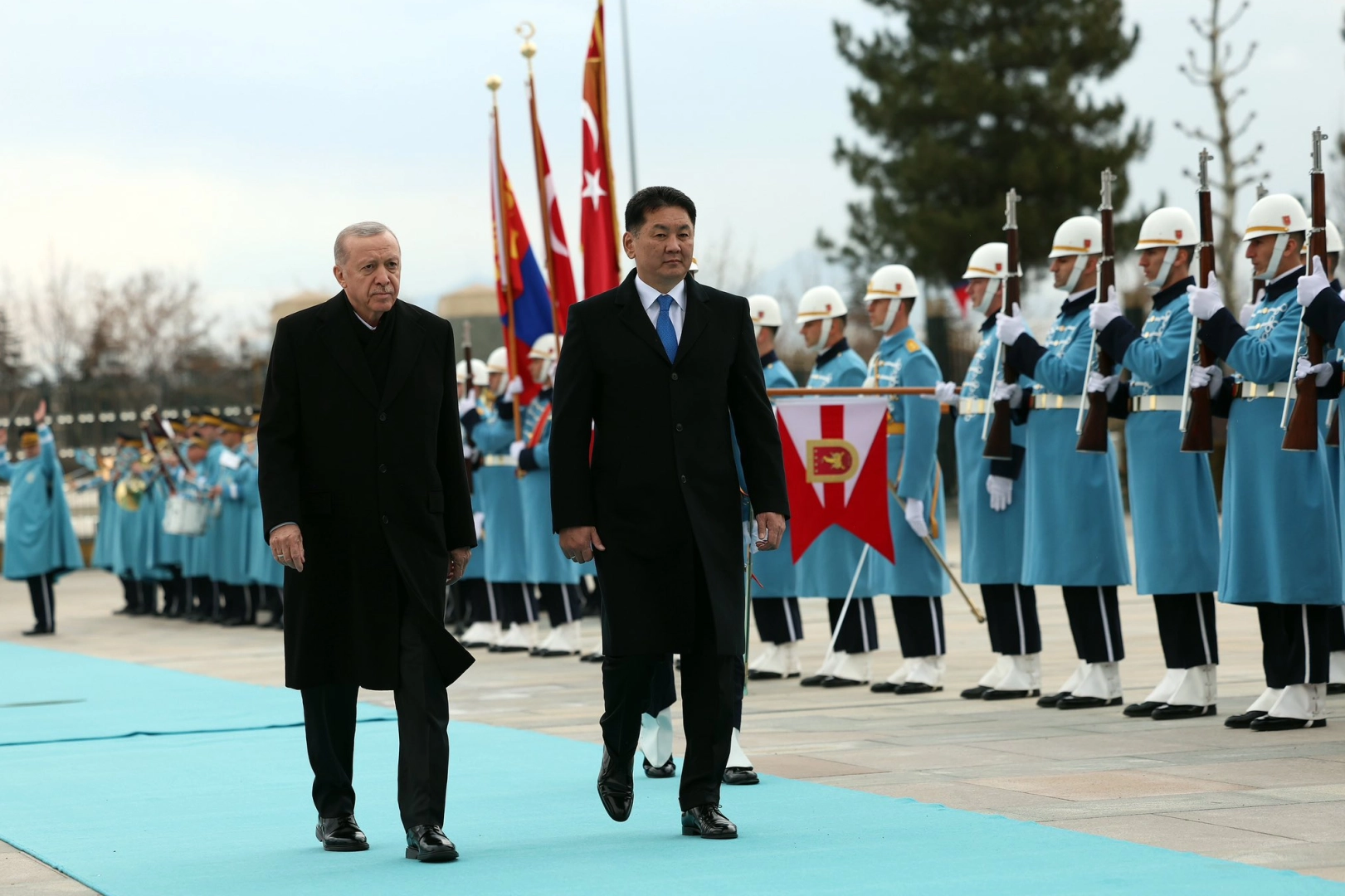 Moğolistan Cumhurbaşkanı Ankara'da 