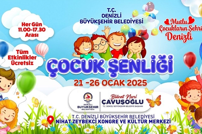 Denizli Büyükşehir’den çocuklara şenlik müjdesi 