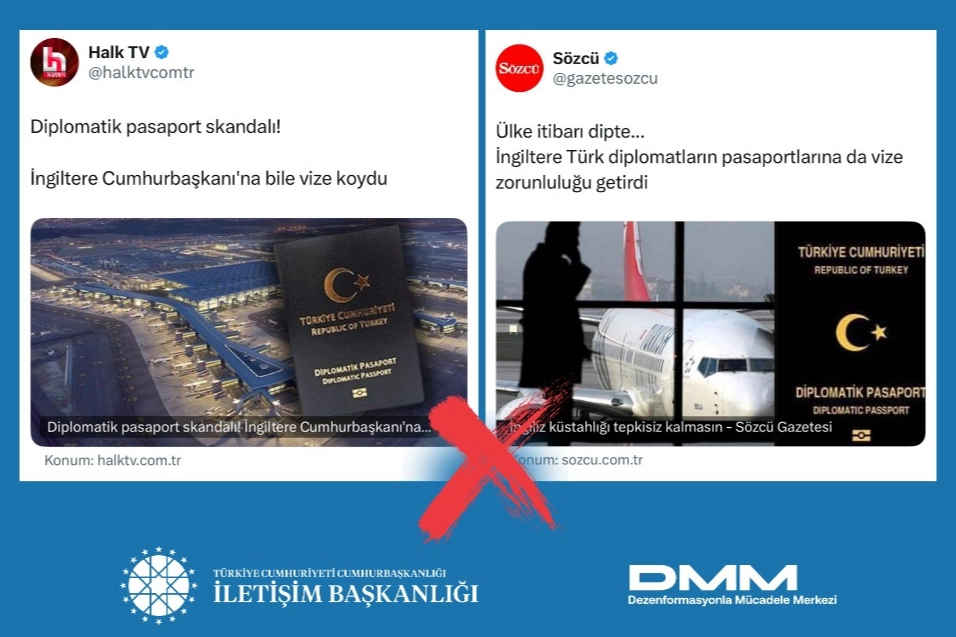 İngiltere’nin diplomatik pasaport sahiplerinde vize iddialarına açıklama 