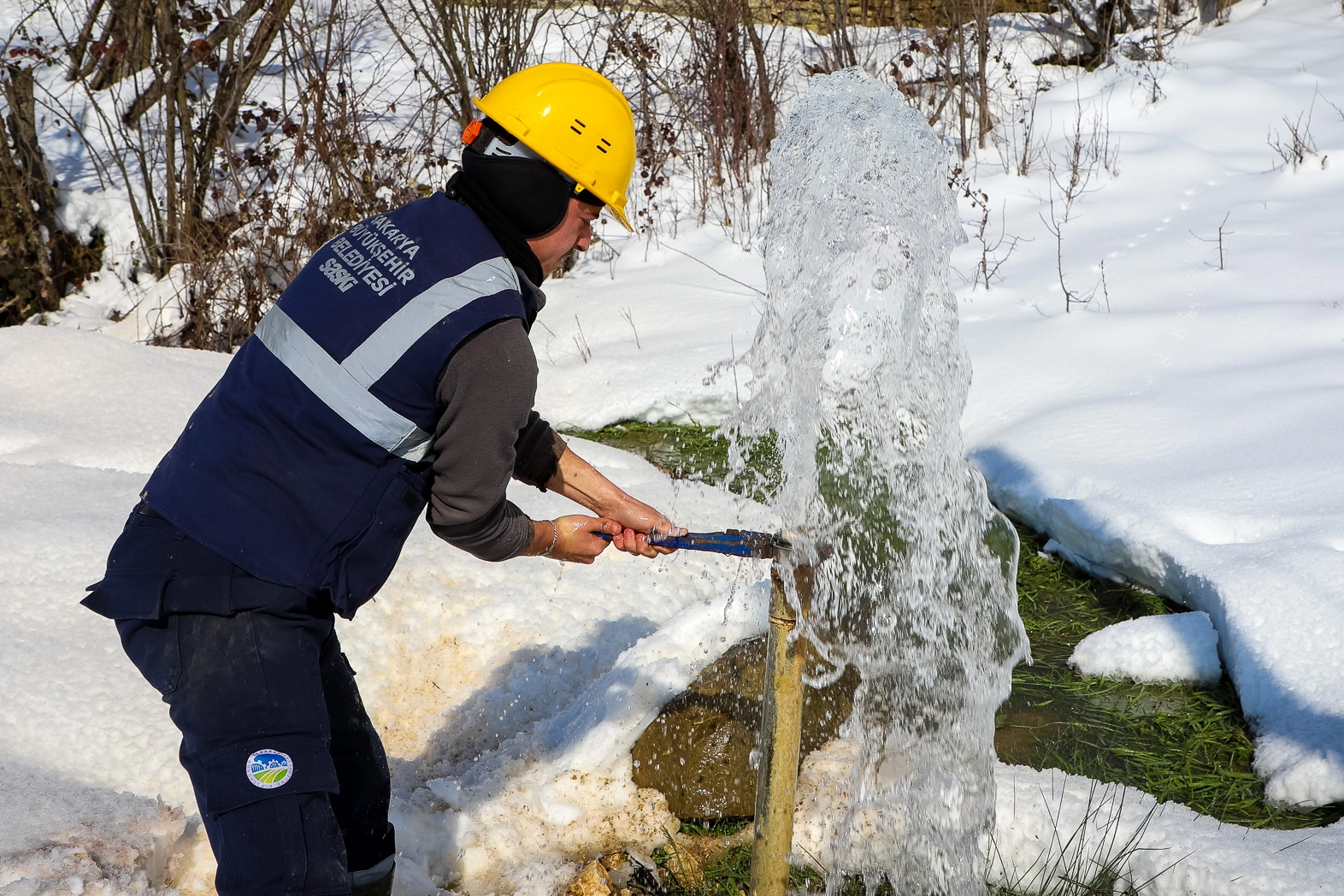 Sakarya'da kış şartlarına karşı altyapı hatları güvende 