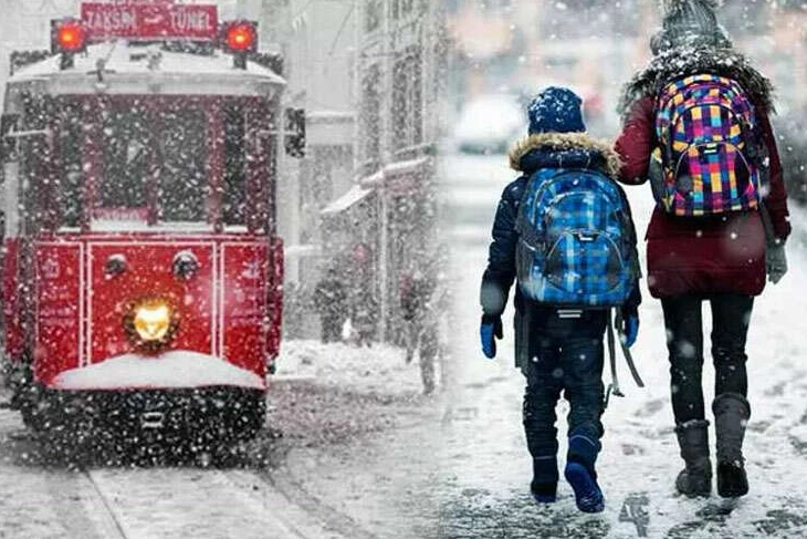 İstanbul'da eğitime kar engeli! 