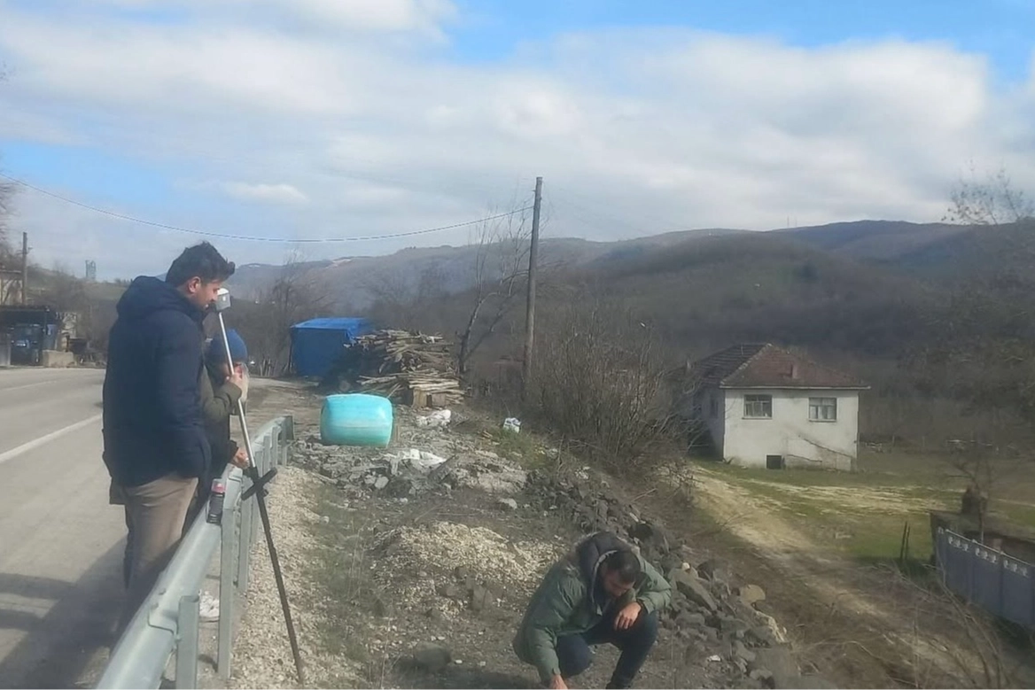 Düzce Yığılca yolu iyileştiriliyor 