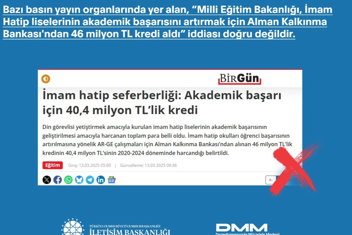 İmam Hatipler'in başarısı için kredi iddiaları asılsız! 