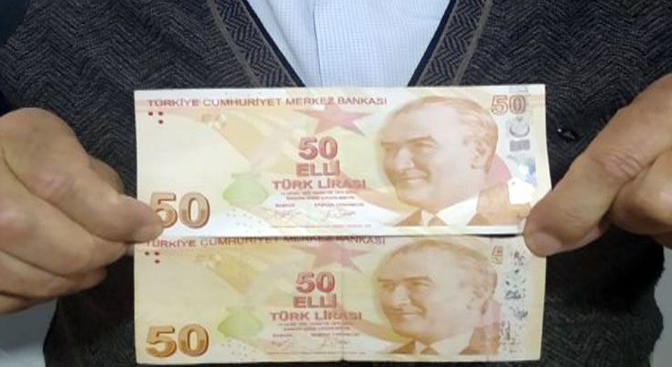 50 TL'ye 50 bin lira istiyor!