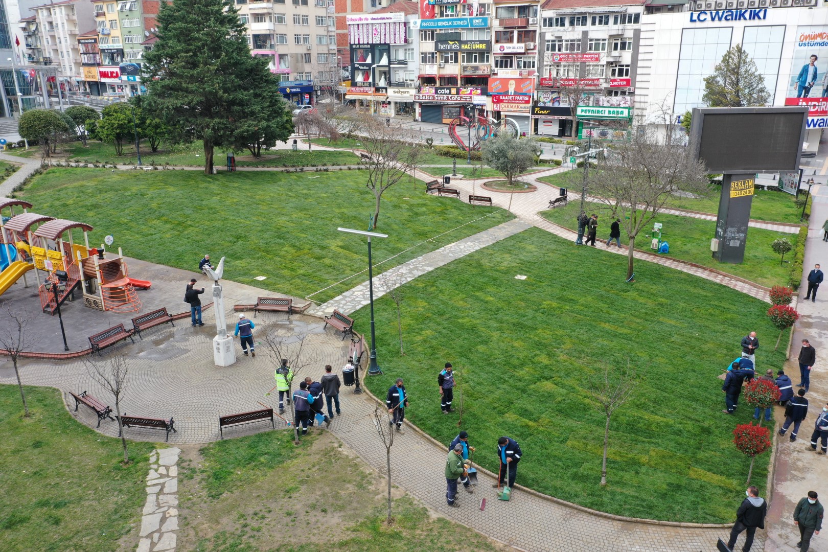 Kocaeli Tekel Duvarı alanı yeşillendi