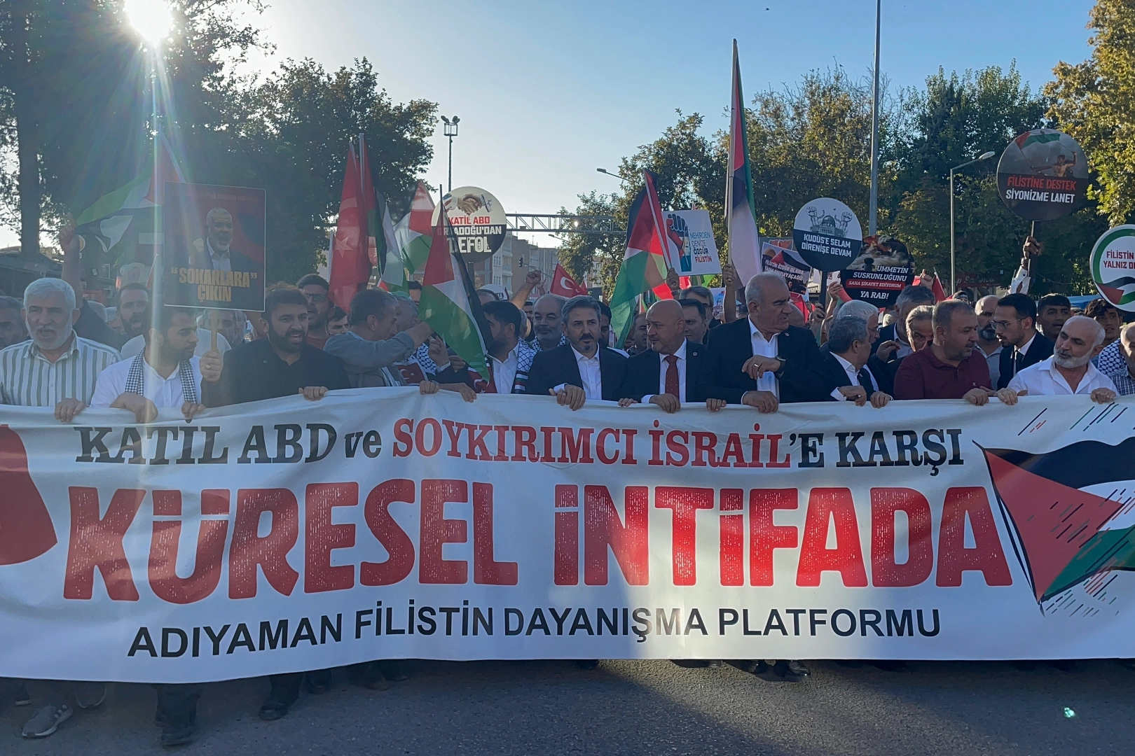 Adıyaman’da Filistin’e destek yürüyüşü -