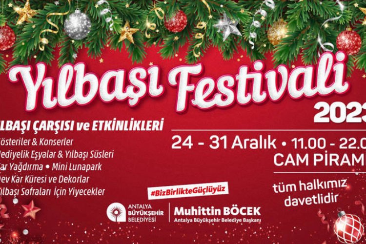 Antalya Büyükşehir’den yılbaşı festivali -