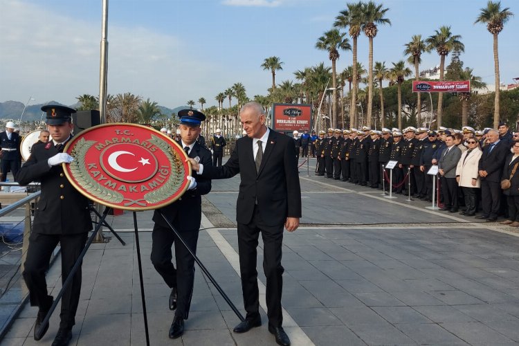 Atatürk'ün Marmaris'e gelişi hüzünlü kutlandı -