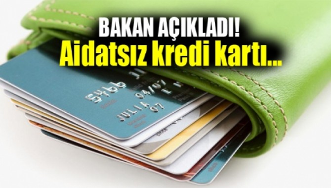 Bakan açıkladı! Aidatsız kredi kartı...