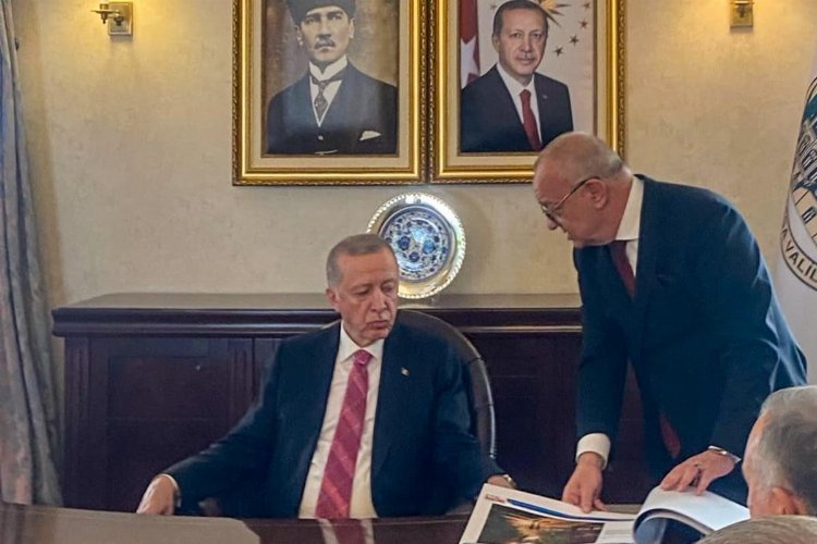 Başkan Ergün, Cumhurbaşkanı Erdoğan’a dev projeleri aktardı -