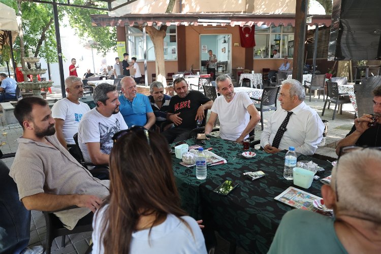 Başkan Şadi Özdemir Demirci’de mahalle halkını dinledi -