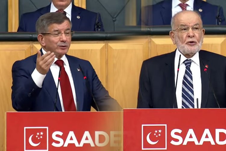 Bir grup iki genel başkan! Saadet Partisi TBMM'de ilk grubunu yaptı -