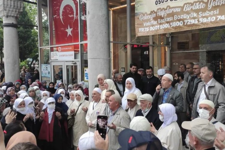 Bozüyük'te hacı adayları dualarla uğurlandı -