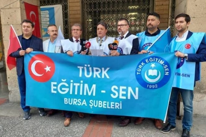 Bursa'da Türk Eğitim Sen şubelerinden Valiliğe 'ders saati' çağrısı -