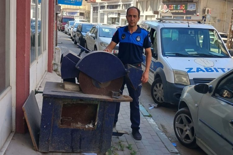 Bursa Gemlik'te kaldırım işgaline geçit yok! -