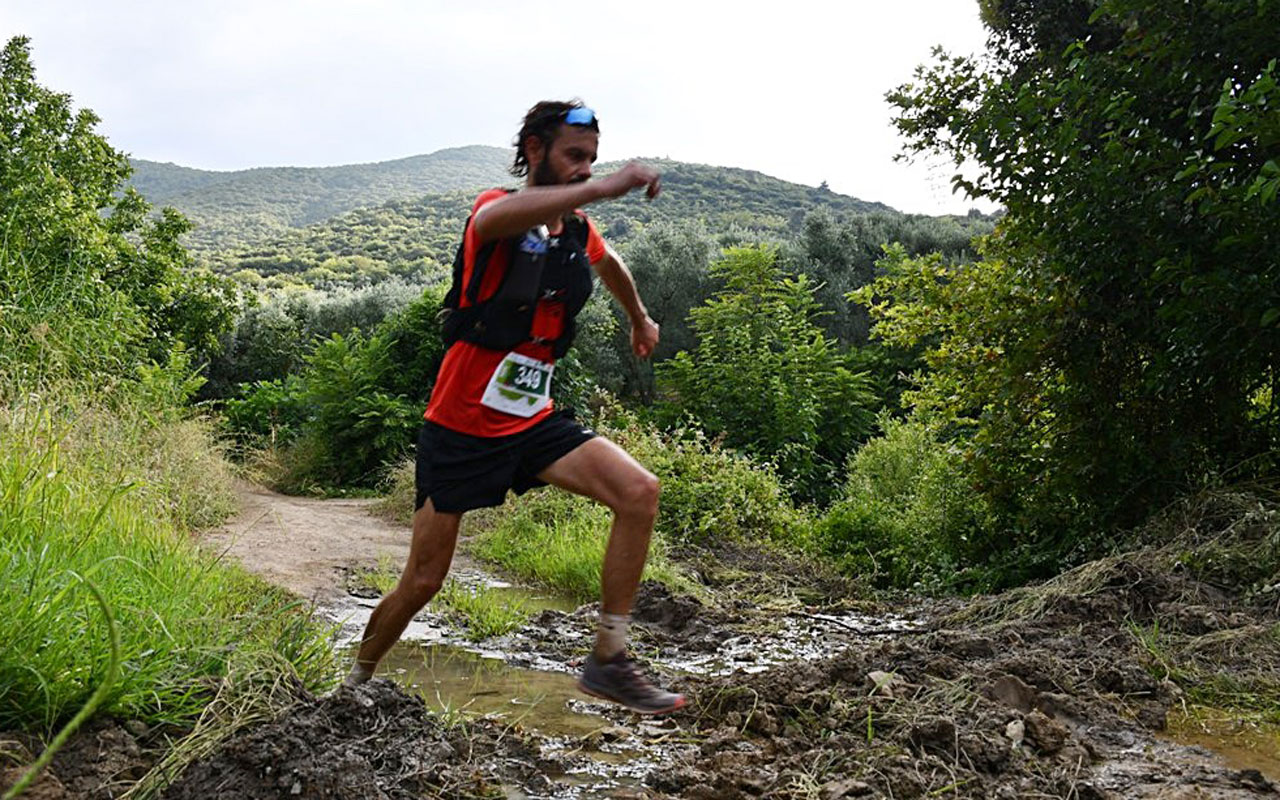 Bursa İznik’teki Ultra Maraton’da ‘ağırlığınca zeytin’e koştular