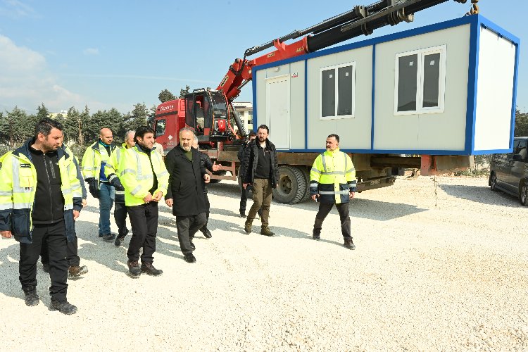 Bursa’nın konteyner kentinde kurulum başladı -