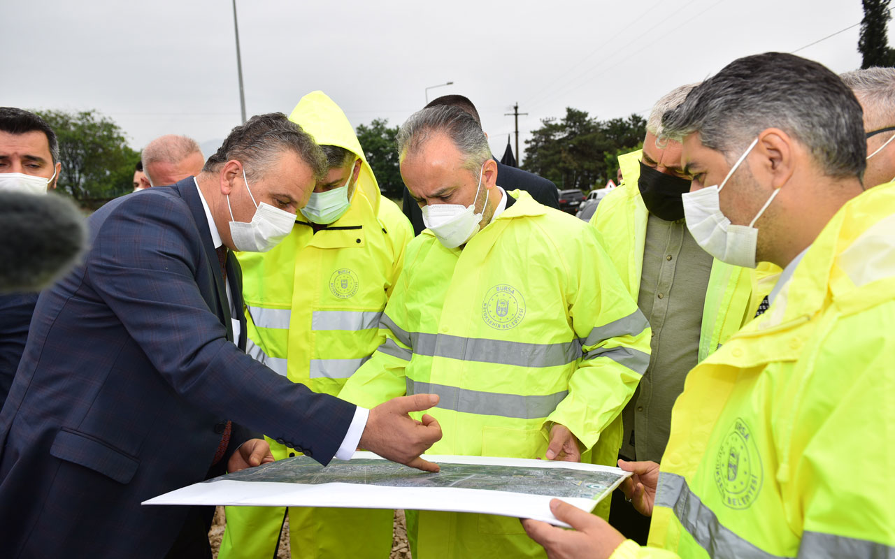 Bursa Yunuseli’de trafiğe alternatif yol