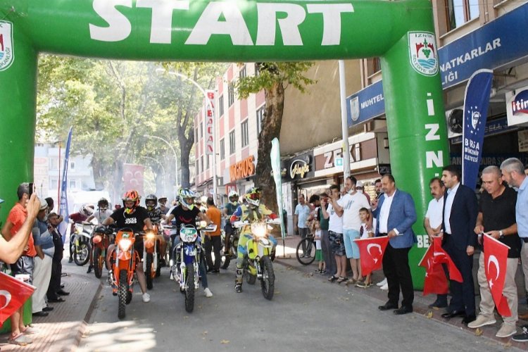 Bursa İznik'te motosikletçilerden teşekkür ziyareti