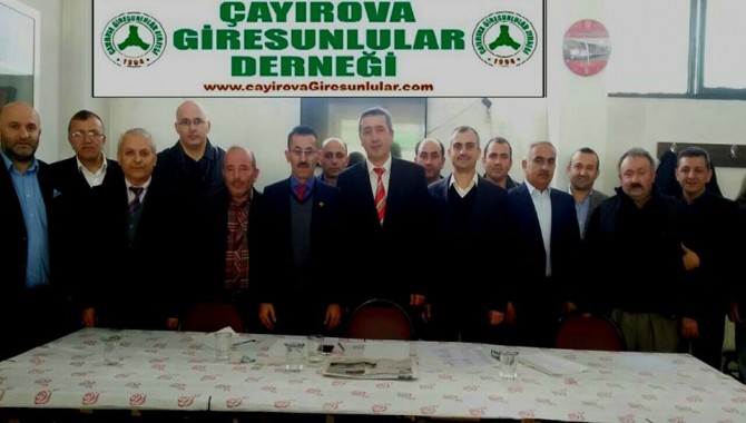 ÇAYIROVA GİRESUNLULARDA AYDIN TURAN GÜVEN TAZELEDİ