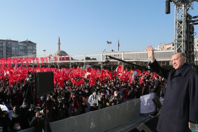 Cumhurbaşkanı Erdoğan, Aydın'da coşkuyla karşılandı -