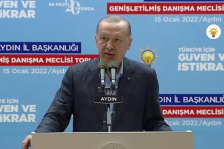 Cumhurbaşkanı Erdoğan Aydın'da partililere sesleniyor -