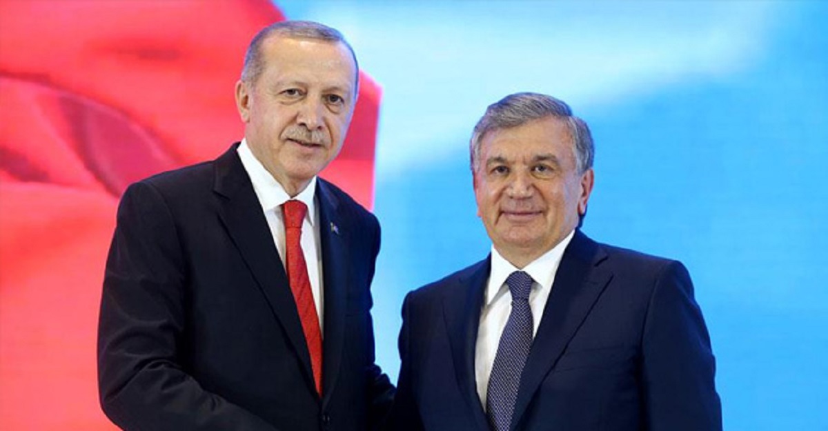 Cumhurbaşkanı Erdoğan Özbekistan Cumhurbaşkanı Mirziyoyev ile görüştü