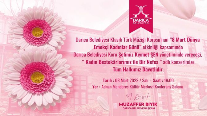 Darıca’da kadınlar günü için özel konser