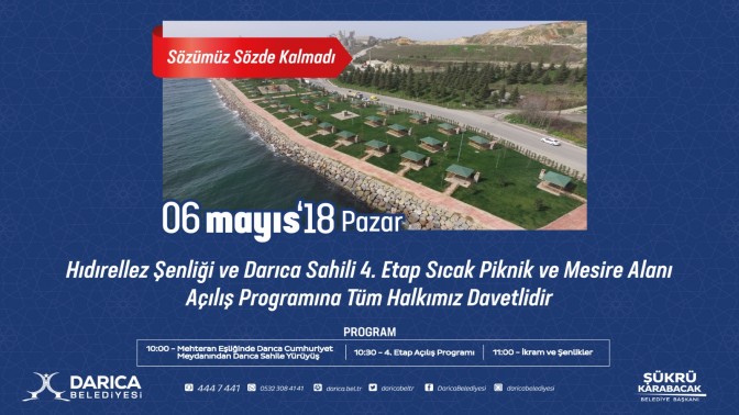 DARICA SAHİLDE AÇILIŞ ZAMANI