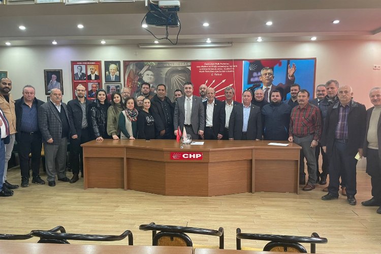 Edirne Keşan'da CHP'li aday adayları ön seçim kurasında -