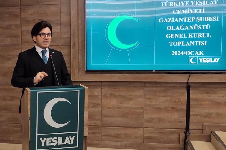 Gaziantep'te Yeşilay Prof. Dr. Haluk Şen'e emanet -