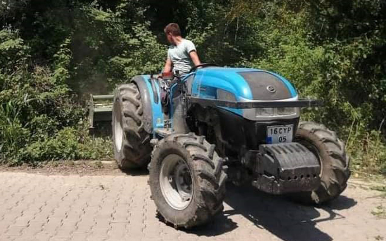 Gemlik Kumla’da imece usulü ot temizliği