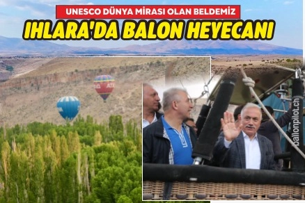 Ihlara Vadisi'nde gökyüzüne renkli balonlar yükseliyor -