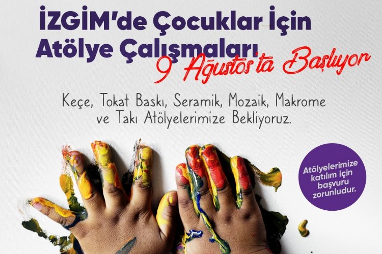 İZGİM’de çocuklara atölye -