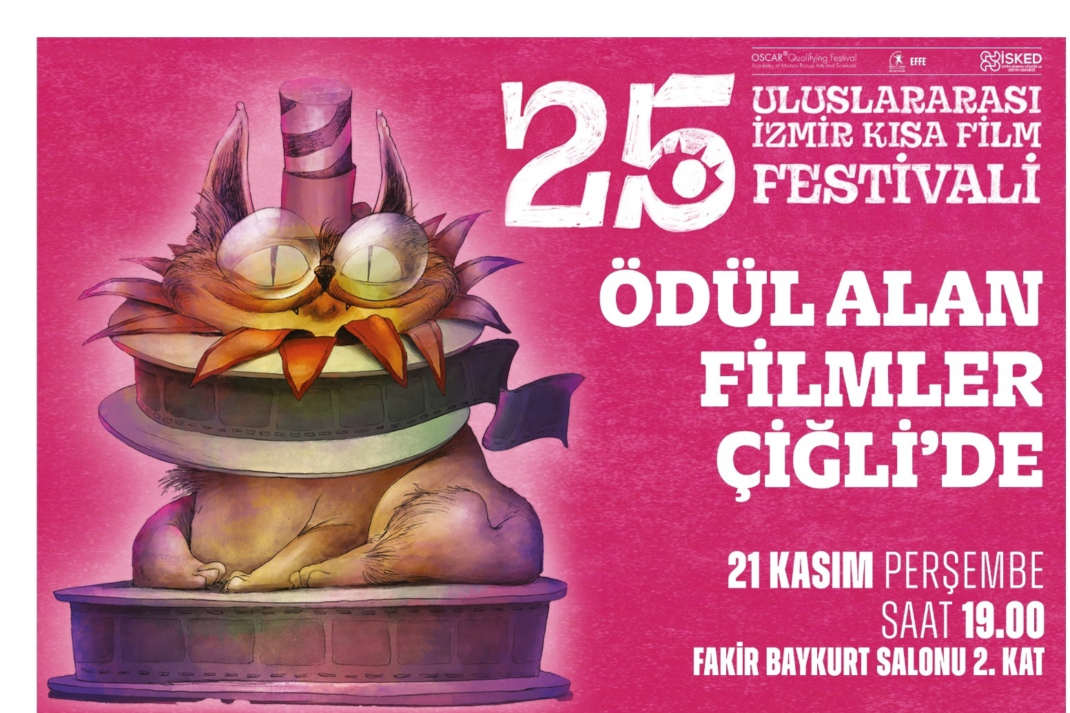 İzmir Çiğli'de ödüllü filmler sinemaseverlerle buluşacak -