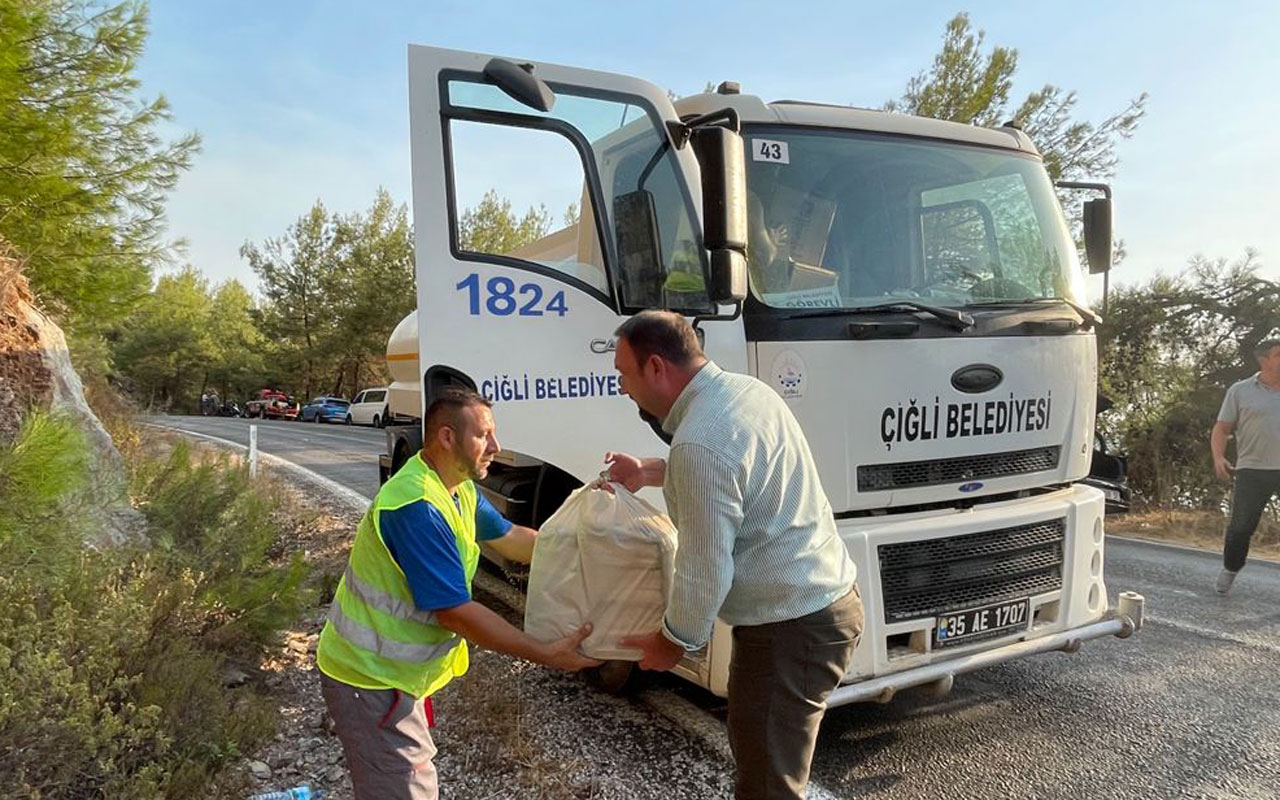 İzmir Çiğli’den Marmaris’e destek ziyareti