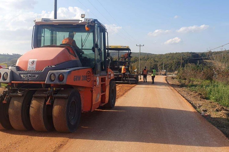 İzmit ana grup köy bağlantı yoluna yeni üstyapı -