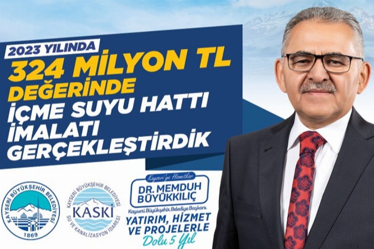 KASKİ’den daha kaliteli içme suyu için 324 milyon 943 bin TL’lik yatırım -