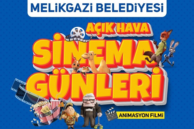 Kayseri Melikgazi'de açık hava sinema günleri başlıyor -