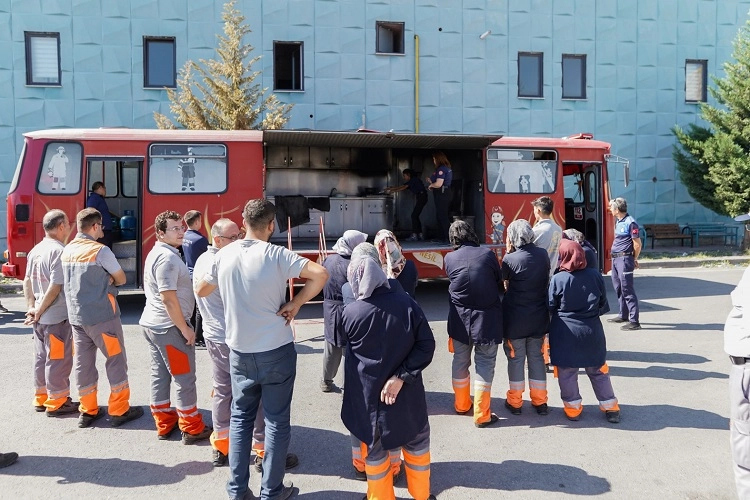 Kayseri Melikgazi'de personele yangın eğitimi -