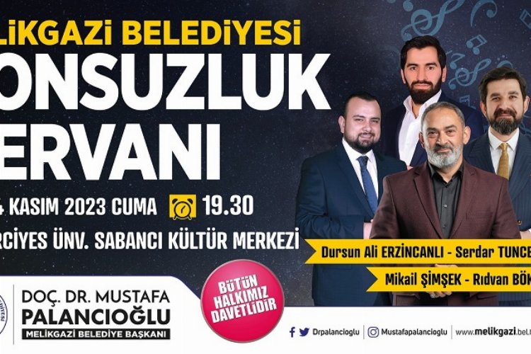 Kayseri Melikgazi'de şiir dolu akşam -