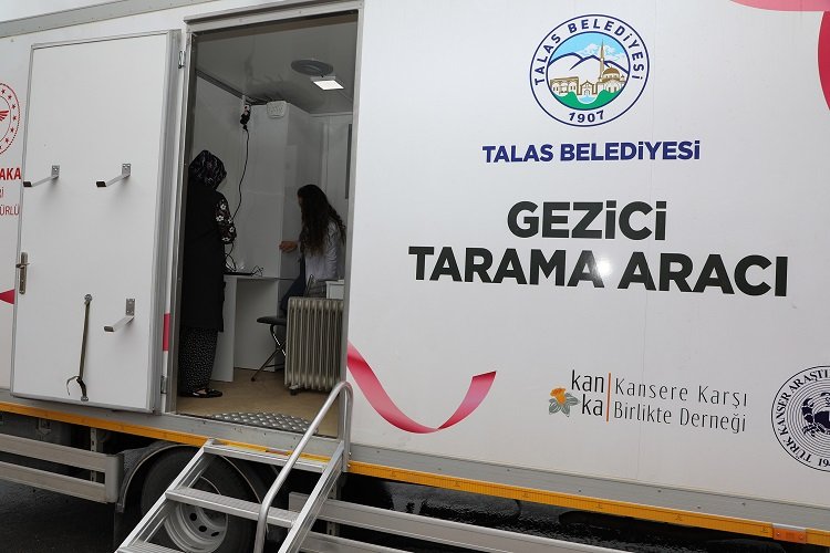 Kayseri Talas'ın 'gezici kanser tarama aracı' yollarda -