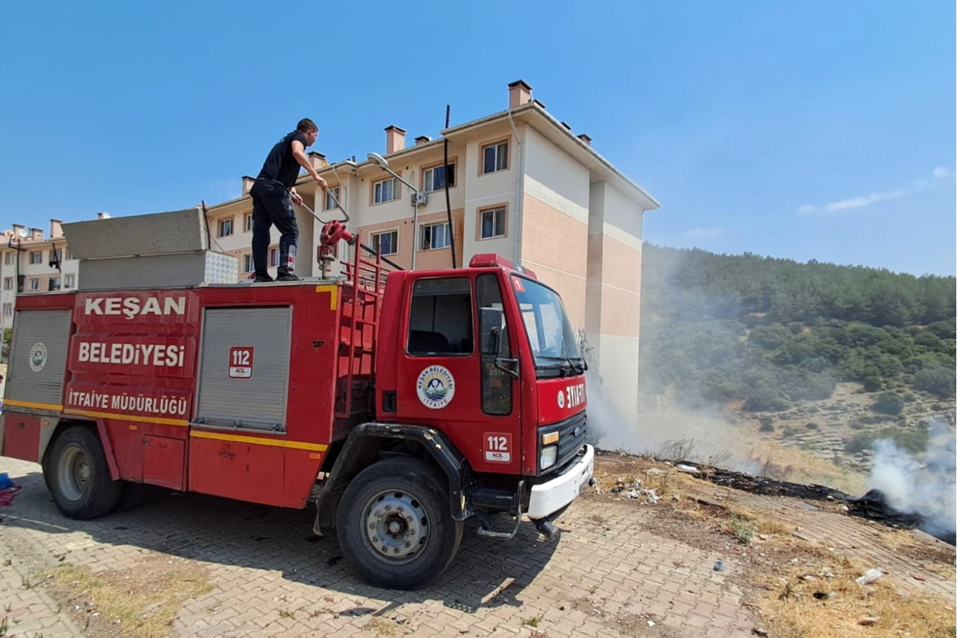 Keşan'da İtfaiye Müdürlüğü, 6 ayda 834 olaya müdahale etti -