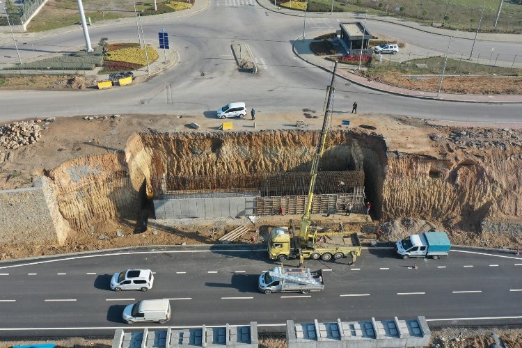 Kocaeli Gebze'de TEM çalışması devam ediyor 