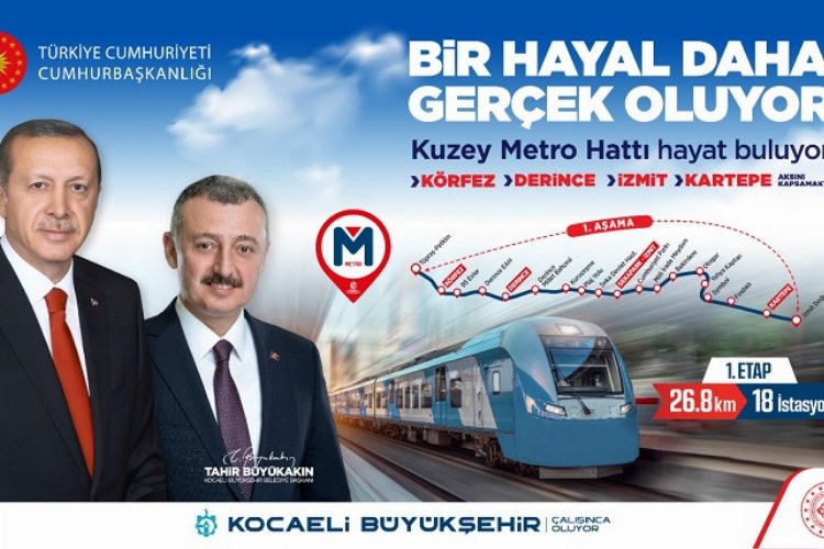 Kocaeli'ne Kuzey Metro hattı müjdesi -