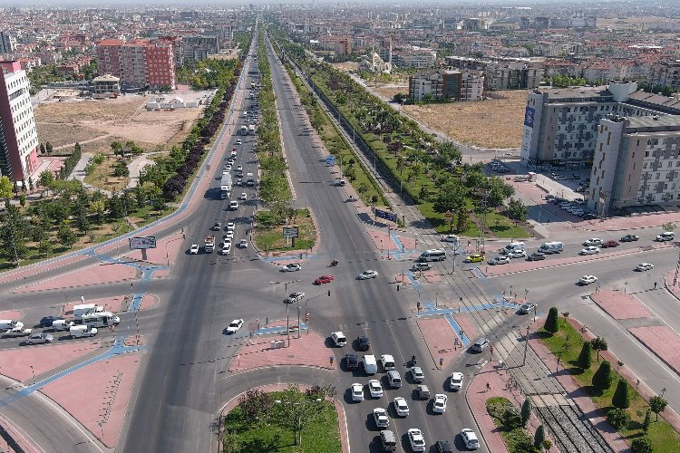 Konya'da kavşak yapım çalışmaları başladı -